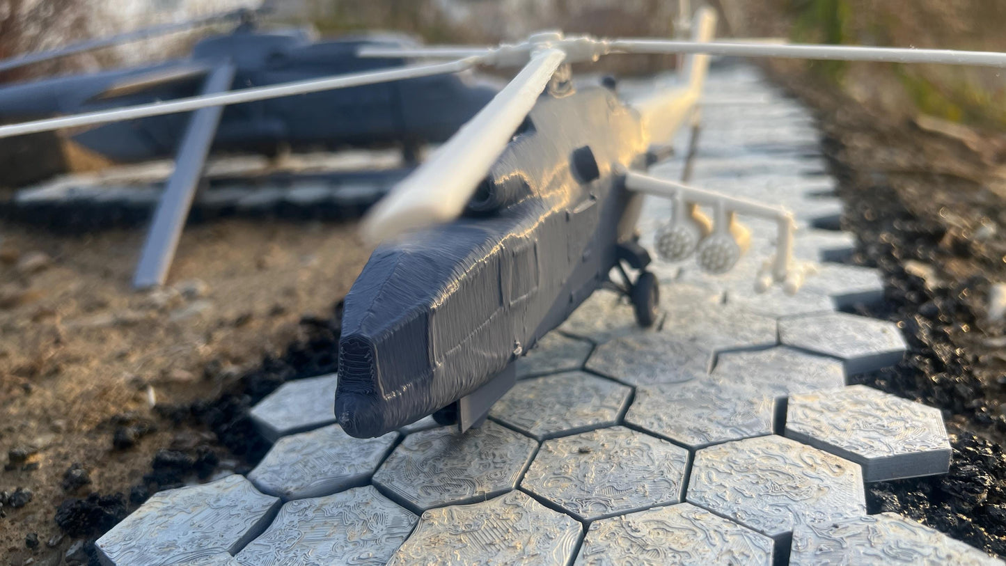 MIL MI-24A, MI-24A Hind, cold war Helicopter, cold war, Helicopter, Russian, Tabletop terrain, tabletop gaming, Tank,
