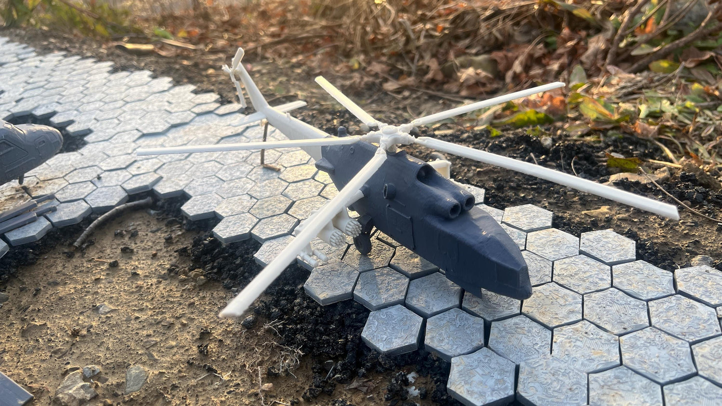 MIL MI-24A, MI-24A Hind, cold war Helicopter, cold war, Helicopter, Russian, Tabletop terrain, tabletop gaming, Tank,