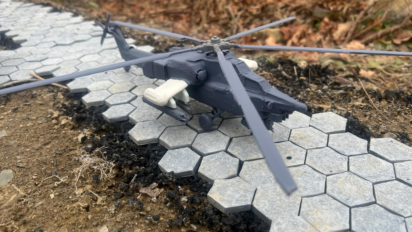 MIL MI-28N, MI-28N Havoc, cold war Helicopter, cold war, Helicopter, Russian, Tabletop terrain, tabletop gaming, Tank,