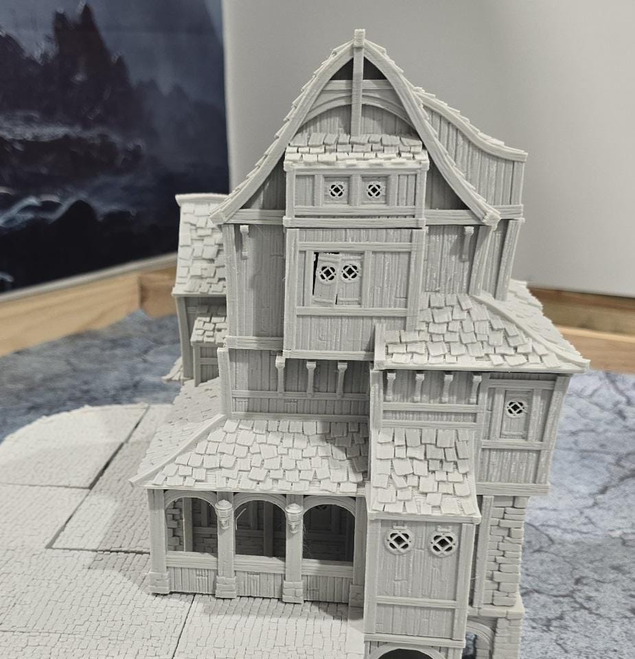 Ancrabourg Tavern, The Deepsea lantern Inn, Port Royal, Skirmish, D&D Terrain, Tabletop Terrain