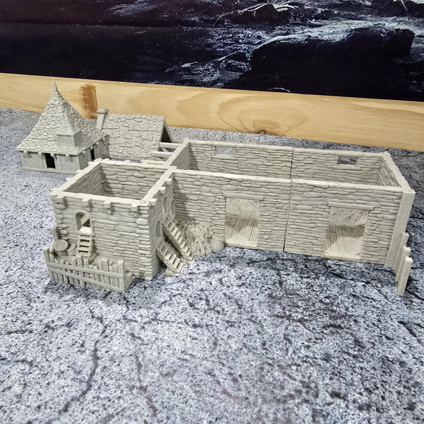 Greendale Pigsty and Chicken Coop: Historical Colonial Farm Structure for D&D, Model Railroading and Wargaming