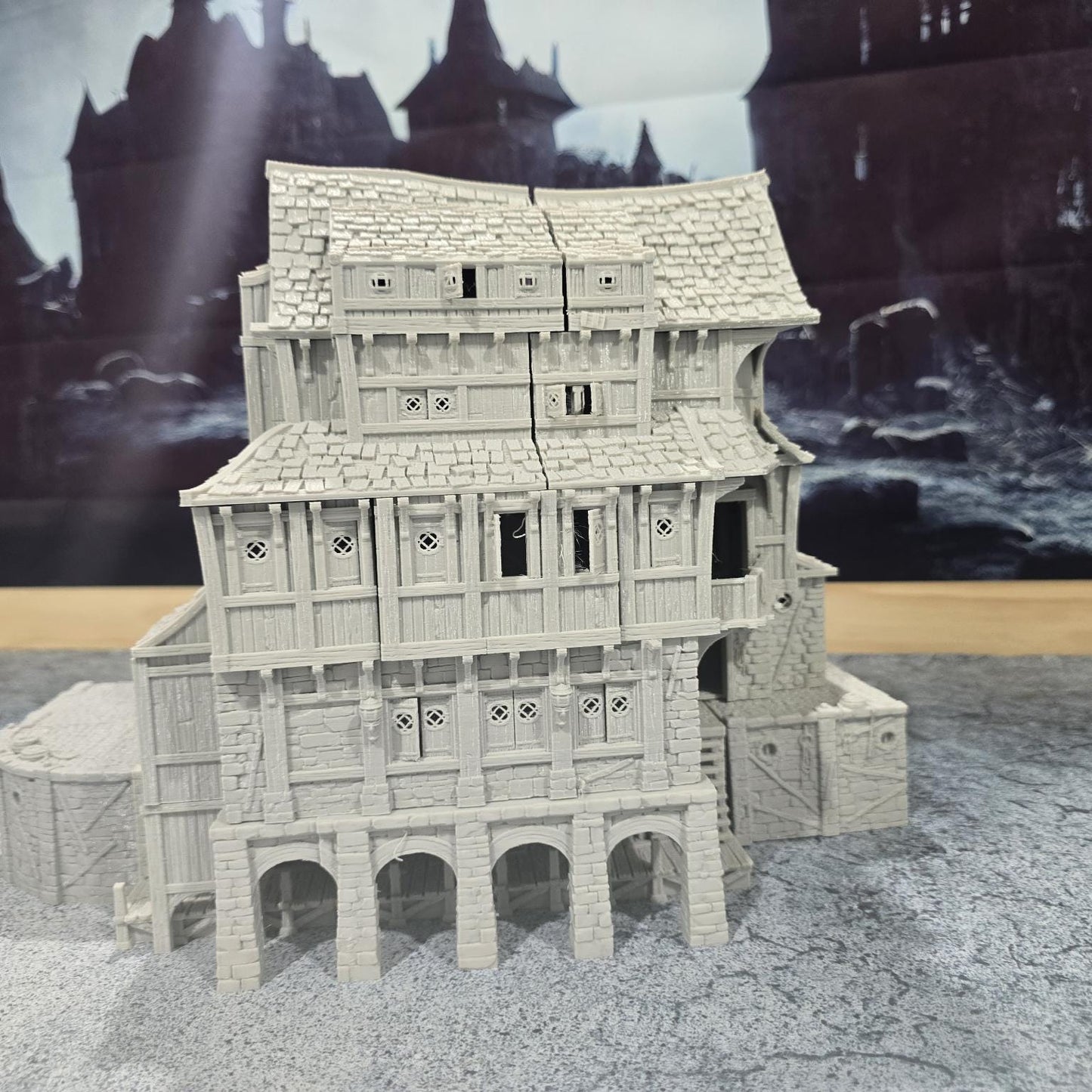 Ancrabourg Tavern, The Deepsea lantern Inn, Port Royal, Skirmish, D&D Terrain, Tabletop Terrain