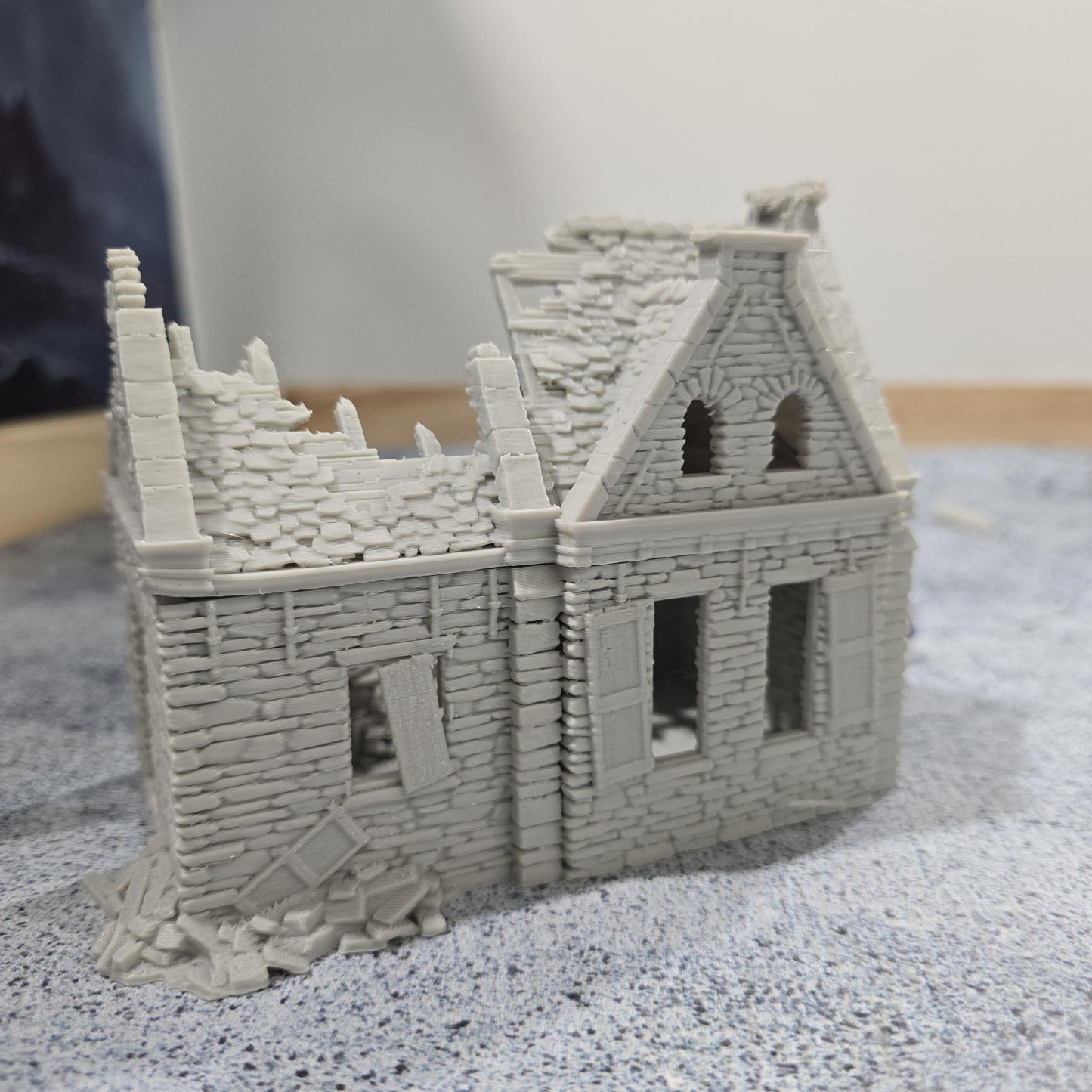 Ruined Chiswick's Residence for DnD, Pathfinder, Bolt Action, Revolutionary War Games