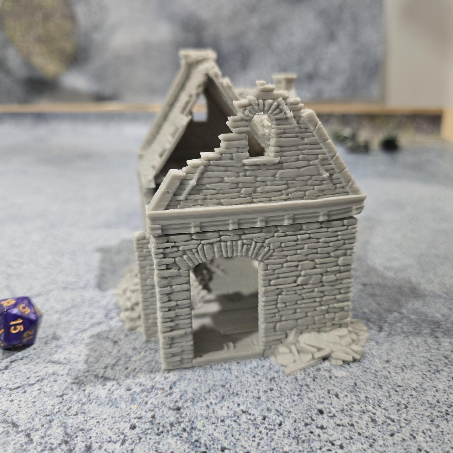 Ruined Chiswick's Residence for DnD, Pathfinder, Bolt Action, Revolutionary War Games