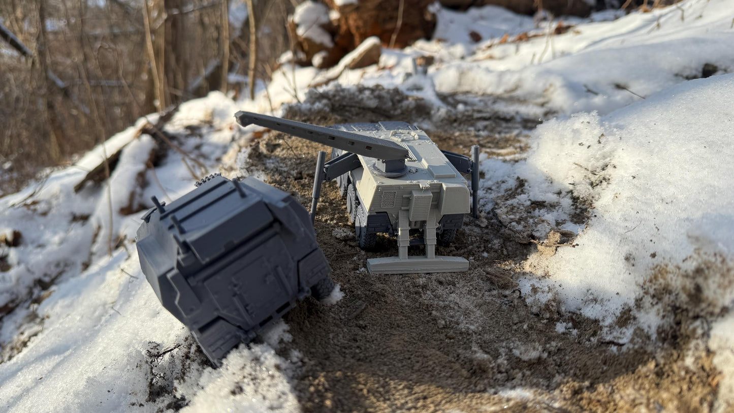 Boxer ARM, Armored recovery Module, Boxer ARV, Boxer GTK, Modern warfare, Tabletop terrain, German, Modern tank,