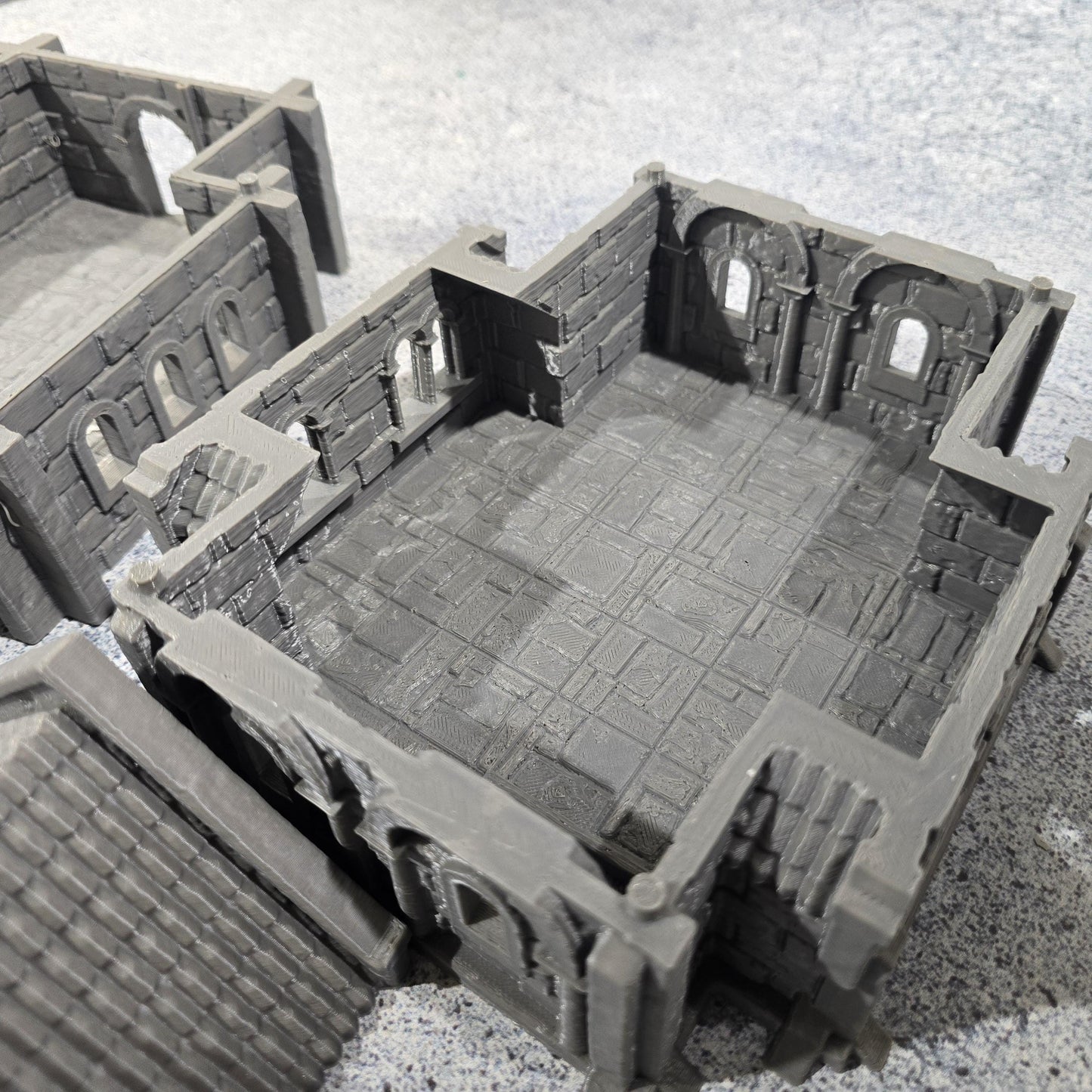 City Building 4, Arkenfel House 4, Osgiliath 4 - - Dungeons and Dragons - 28mm Terrain - terrain