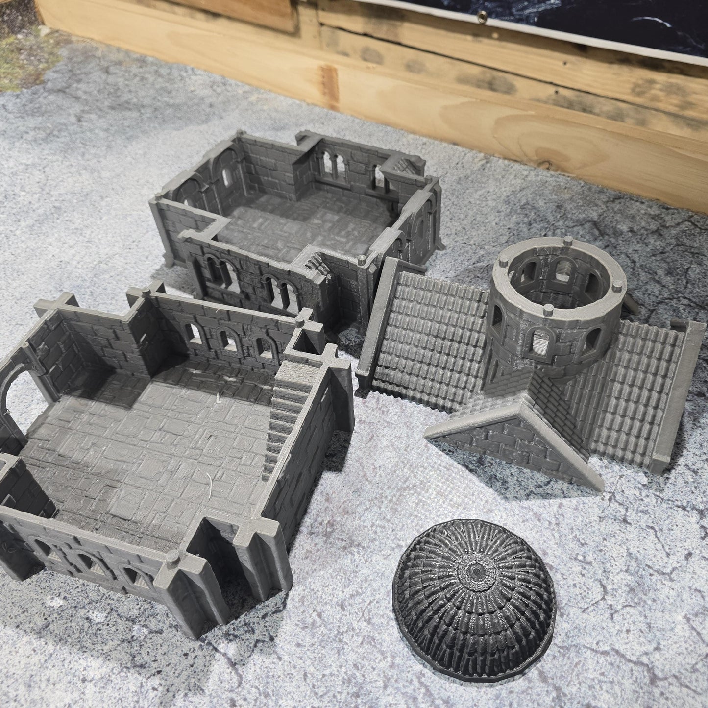 City Building 4, Arkenfel House 4, Osgiliath 4 - - Dungeons and Dragons - 28mm Terrain - terrain