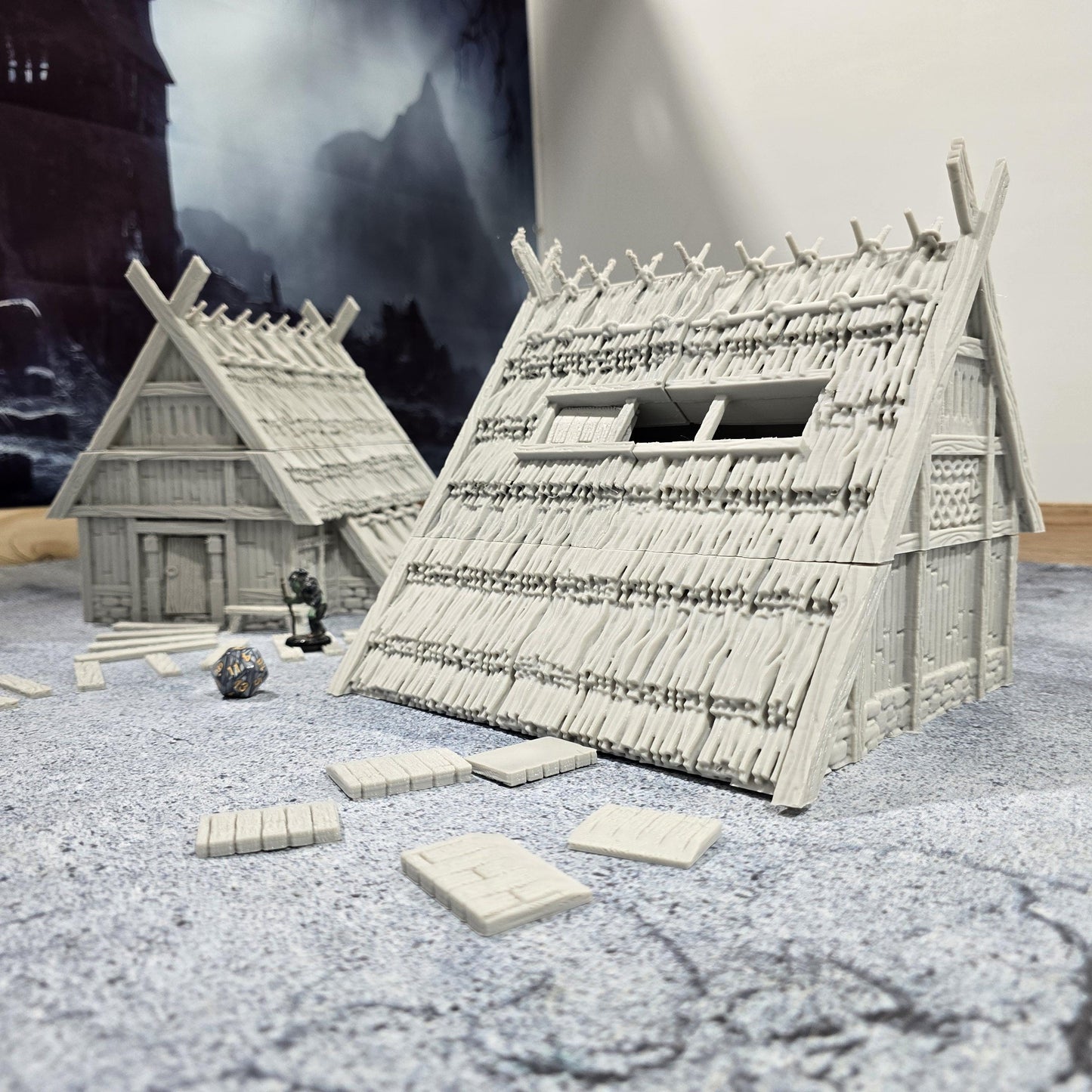 Viking House 1: Classic Norse Architecture - Ideal for Fantasy and Historical RPGs