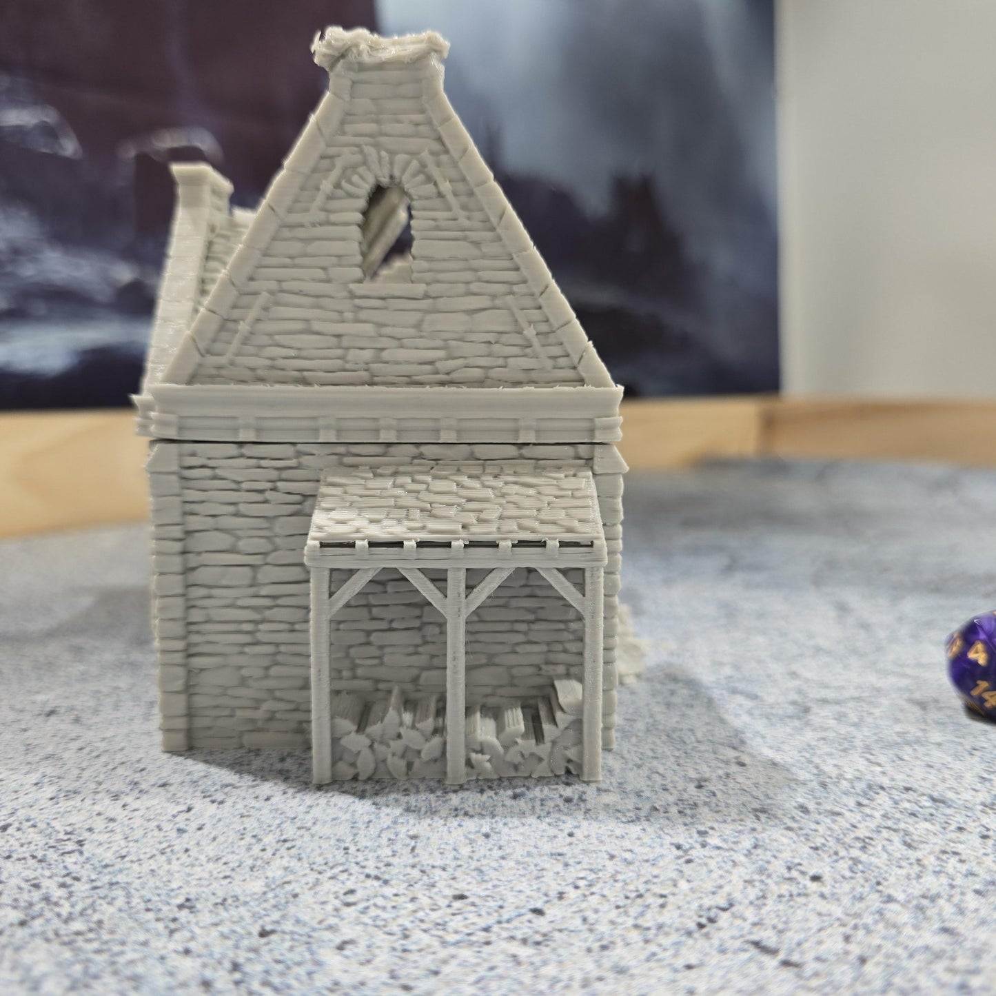 Ruined Chiswick's Residence for DnD, Pathfinder, Bolt Action, Revolutionary War Games