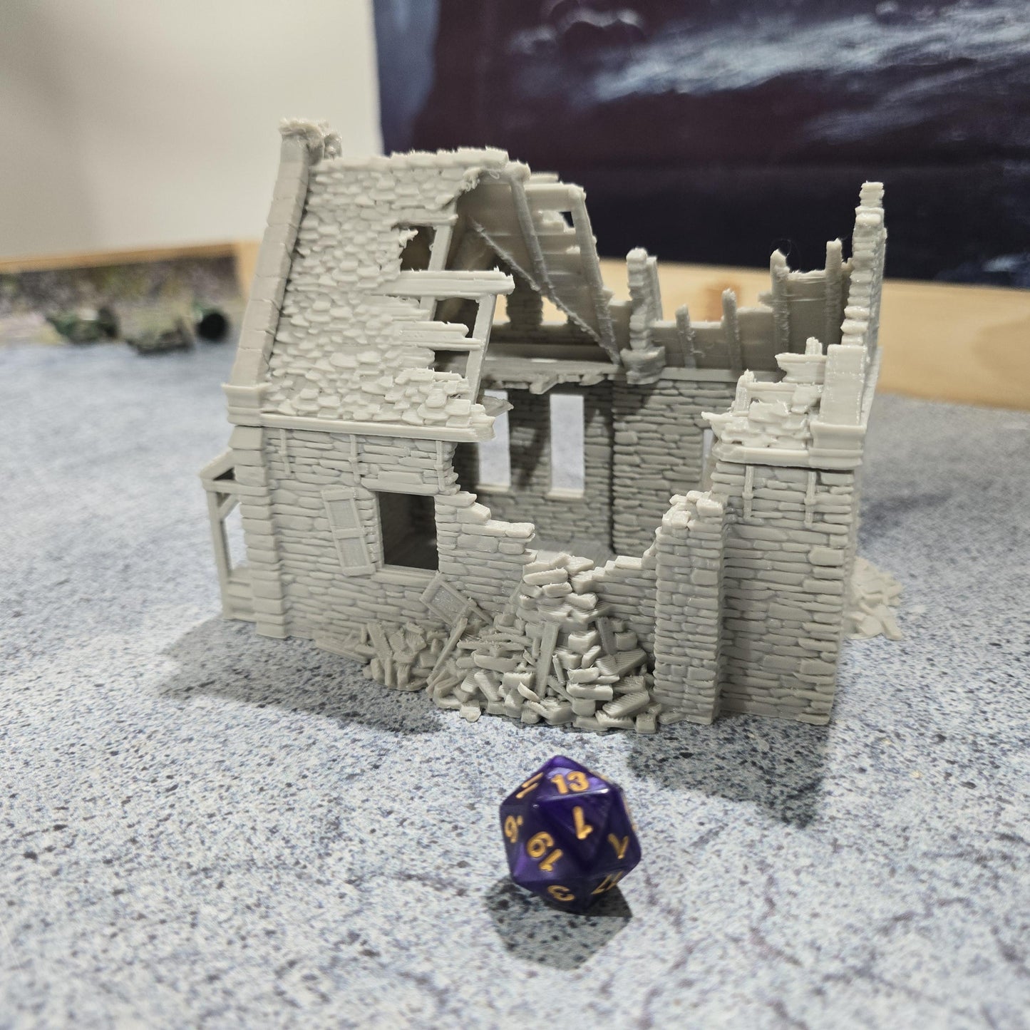 Ruined Chiswick's Residence for DnD, Pathfinder, Bolt Action, Revolutionary War Games