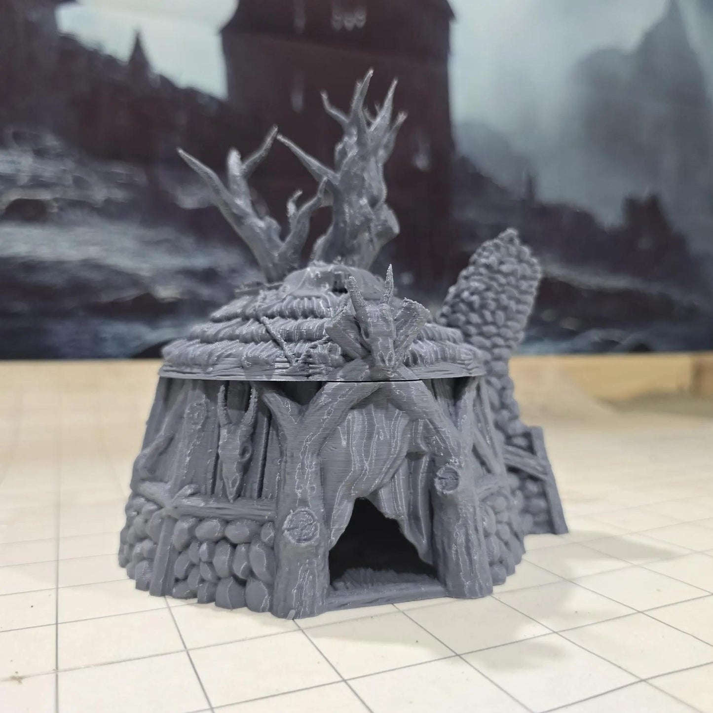 Norse Shaman Hut: Early Medieval Village Scenery for Fantasy RPGs