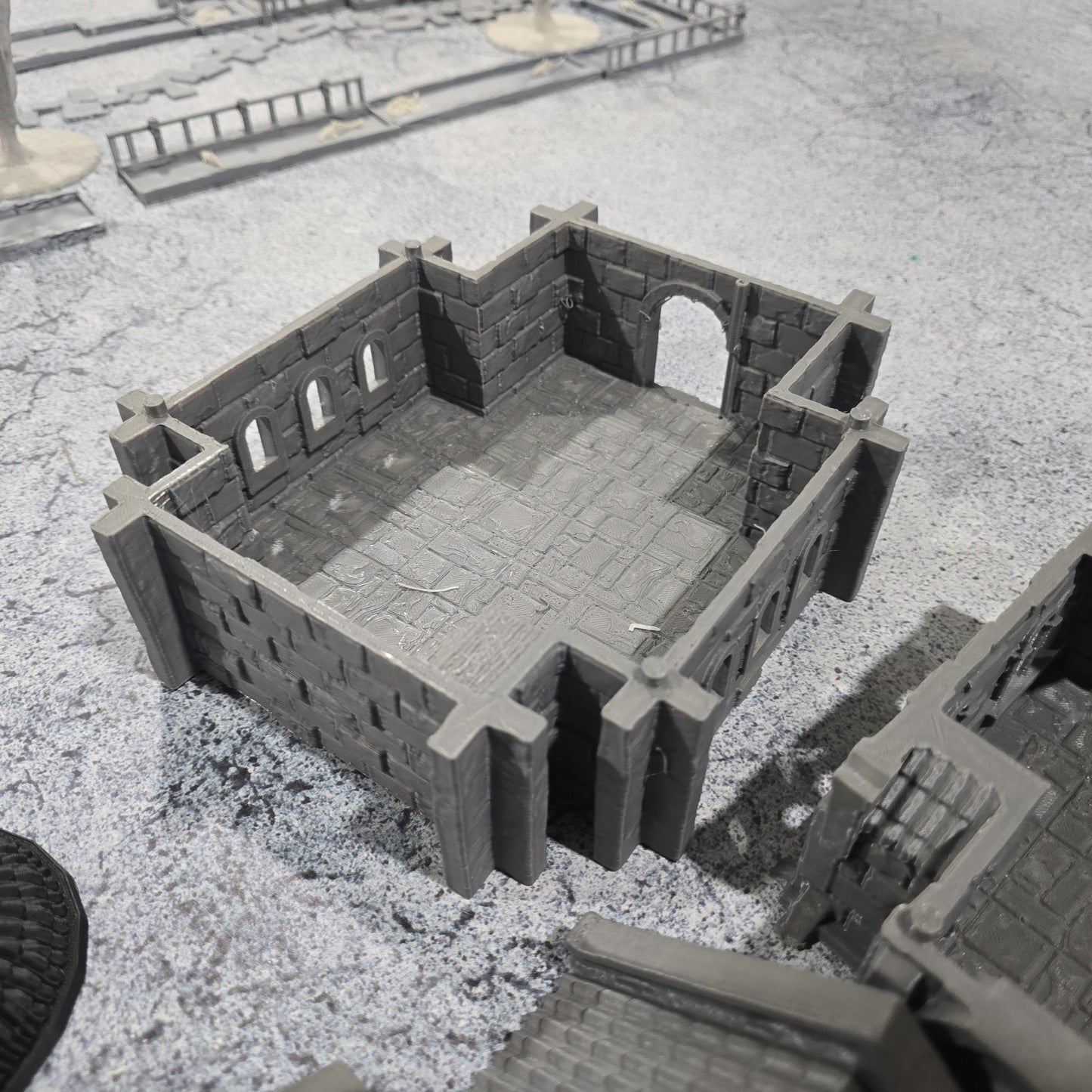 City Building 4, Arkenfel House 4, Osgiliath 4 - - Dungeons and Dragons - 28mm Terrain - terrain