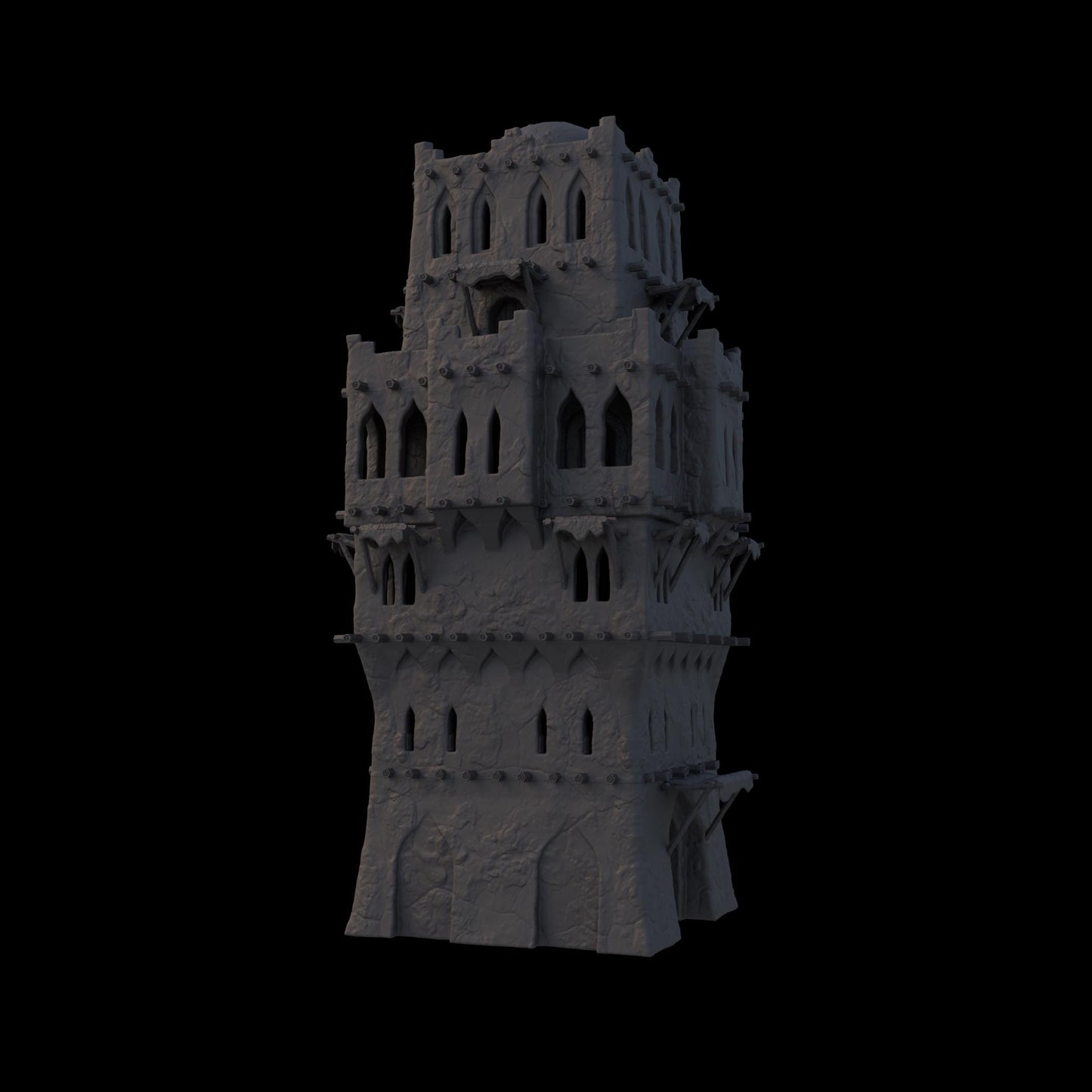 Desert Tower House – A modular multi-level fortress with detailed stone textures, arched windows, and playable interiors. Perfect for D&D, Pathfinder, and tabletop RPG campaigns.