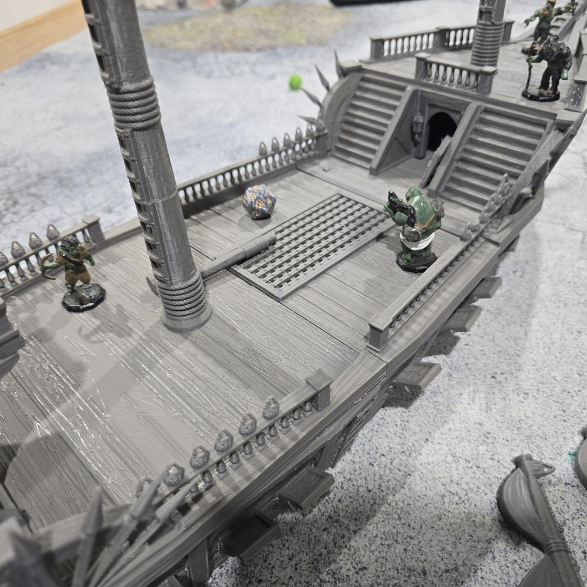 Warship, Battleship, Frigate, Dungeons and Dragons, 28mm Warship