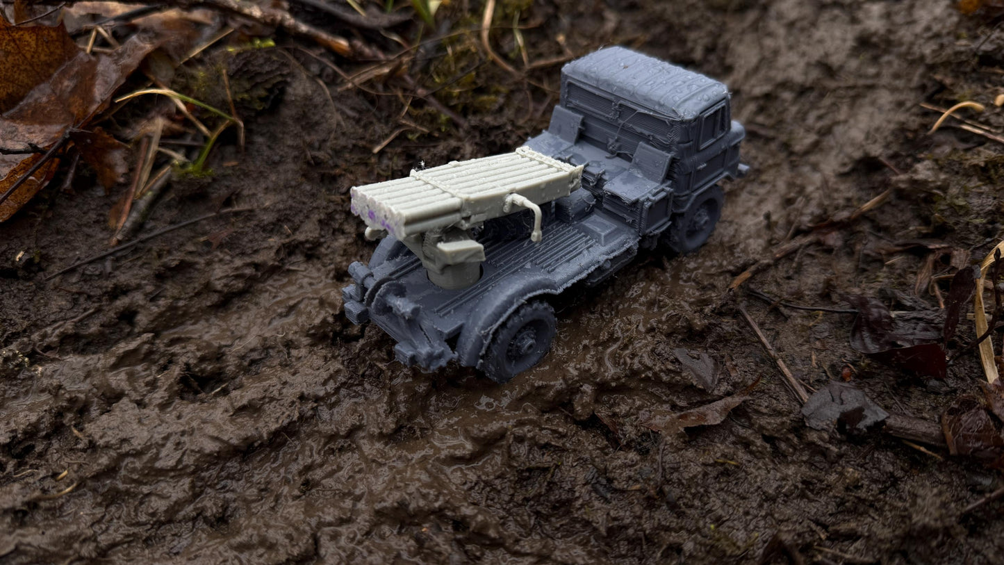 GAZ 66 BM21 grad, BM-21, M1976, truck, soviet Era, Russian, Post War, cold war, tabletop gaming, tabletop terrain