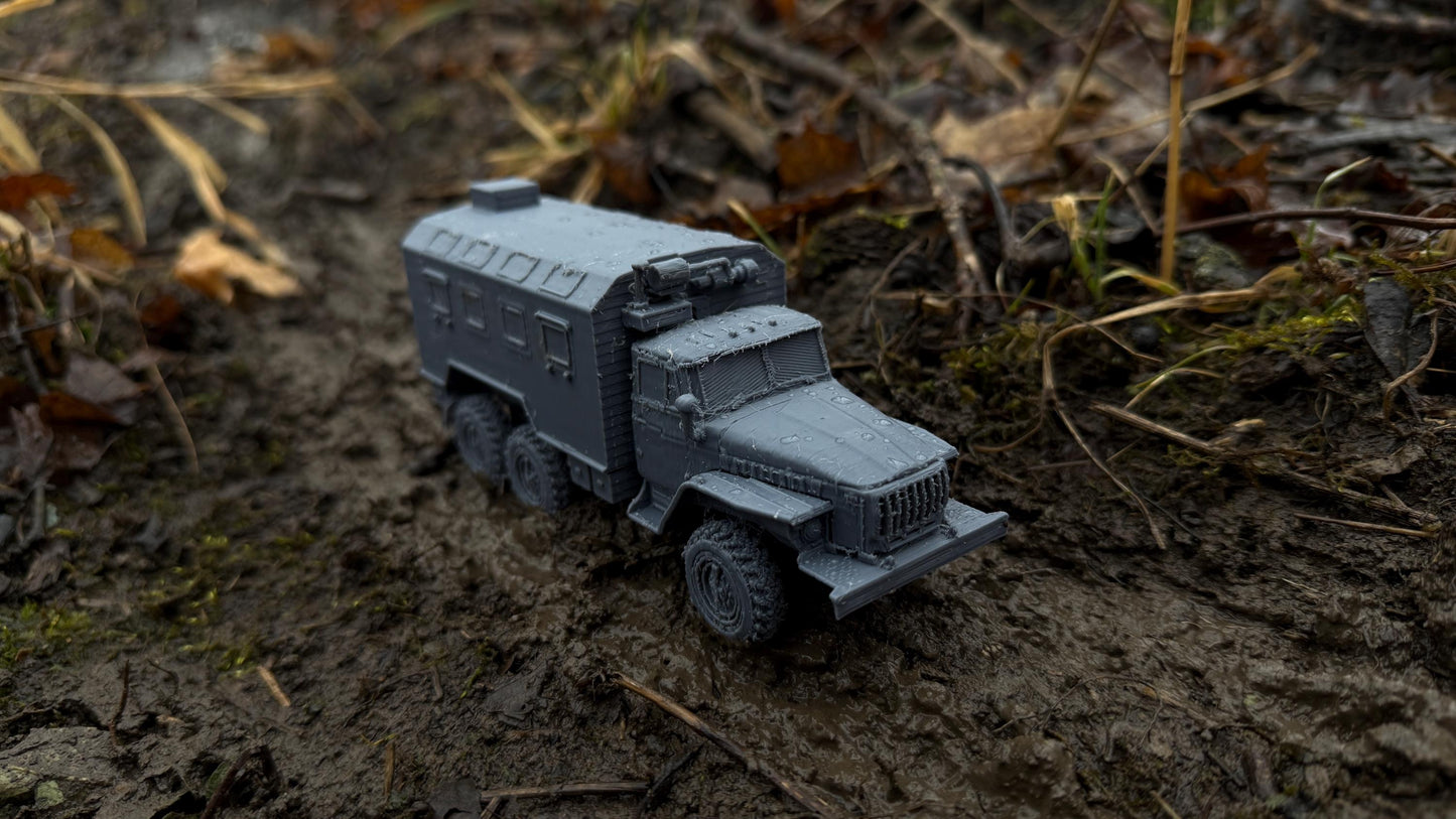 Ural 4320, KUNG, Truck, Soviet Era, Post War, cold war, tabletop gaming, tabletop terrain