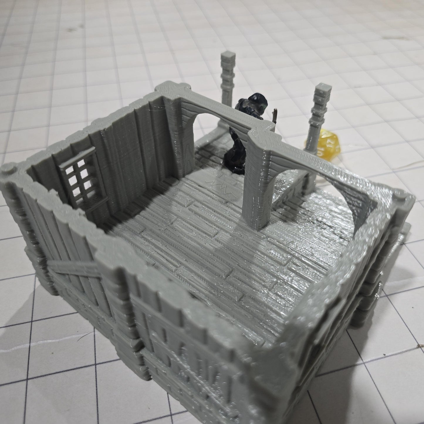 Small Storage Shed: Medieval Fantasy Wooden Warehouse for Tabletop Games