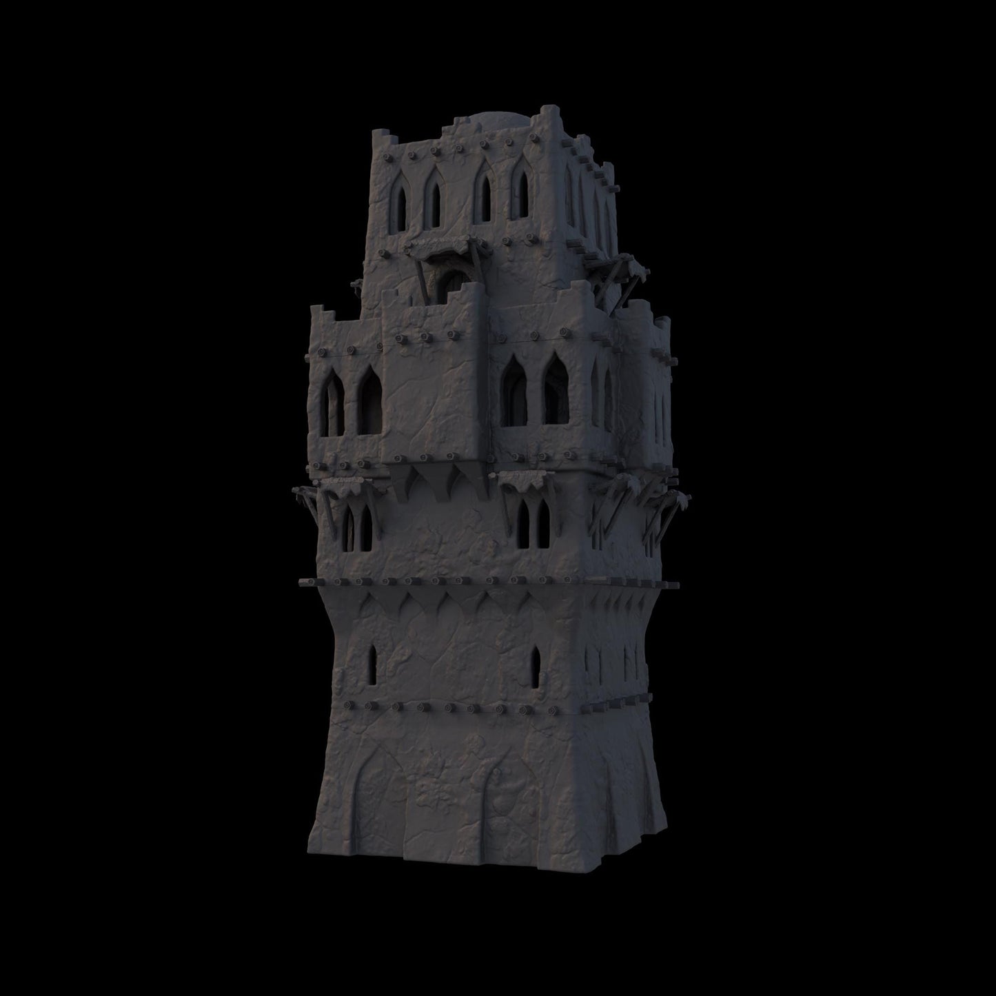Desert Tower House – A modular multi-level fortress with detailed stone textures, arched windows, and playable interiors. Perfect for D&D, Pathfinder, and tabletop RPG campaigns.
