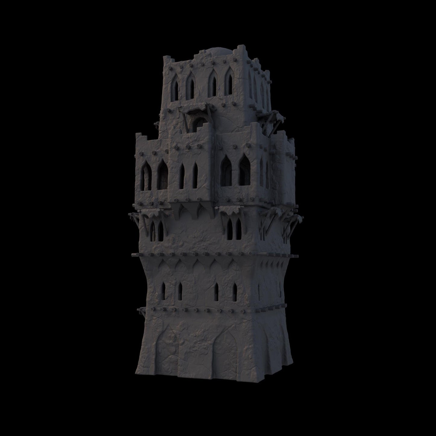 Desert Tower House – A modular multi-level fortress with detailed stone textures, arched windows, and playable interiors. Perfect for D&D, Pathfinder, and tabletop RPG campaigns.