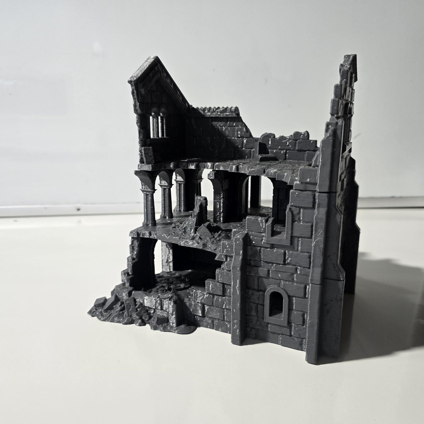 City Building 5 Ruins - Arkenfel House 5 Ruin - Dark Realms Ruins 5 - - Dungeons and Dragons - 28mm Terrain - terrain