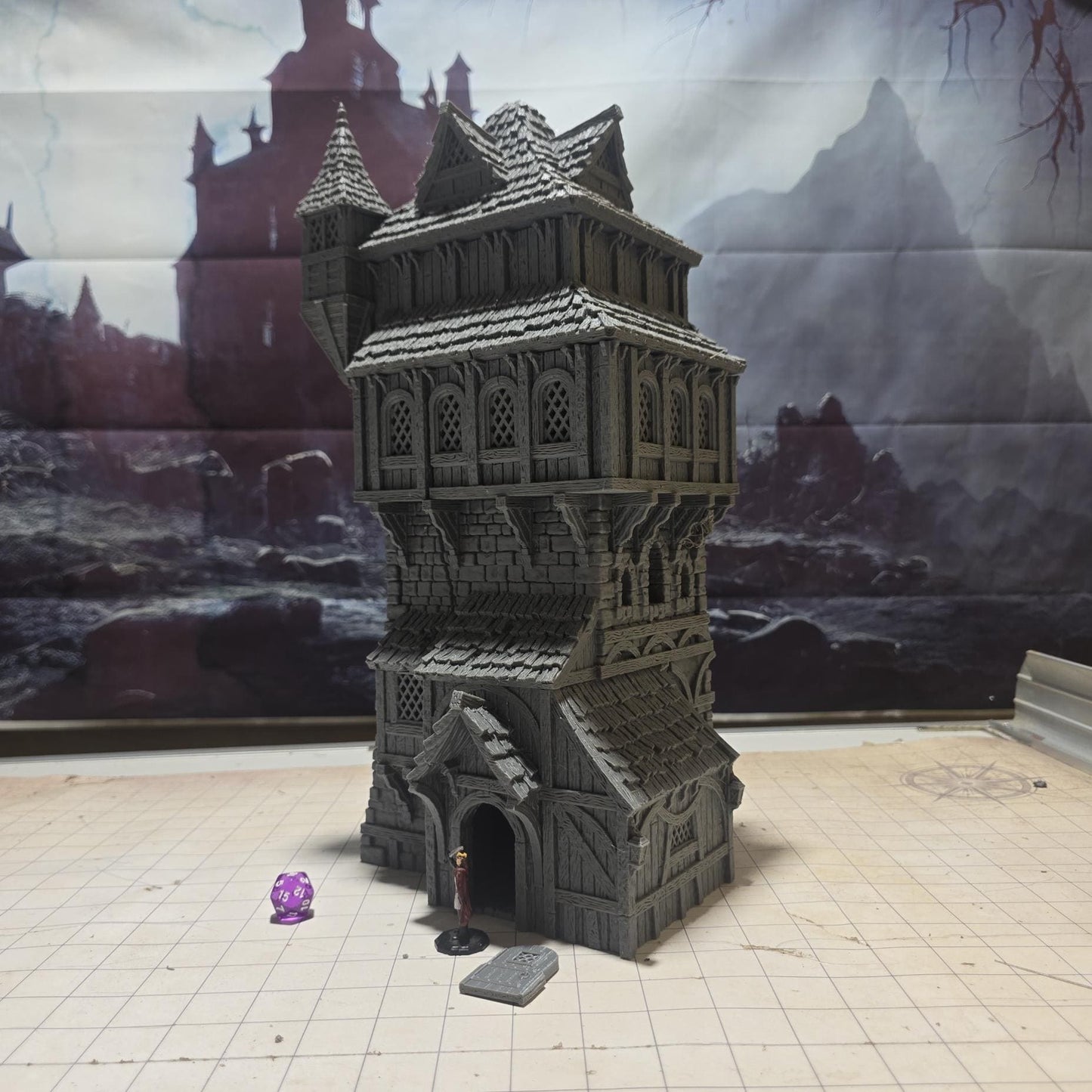 Noble's Manor: Renaissance Period Tower Residence - Historical RPG Scenery, Detailed Architectural Model