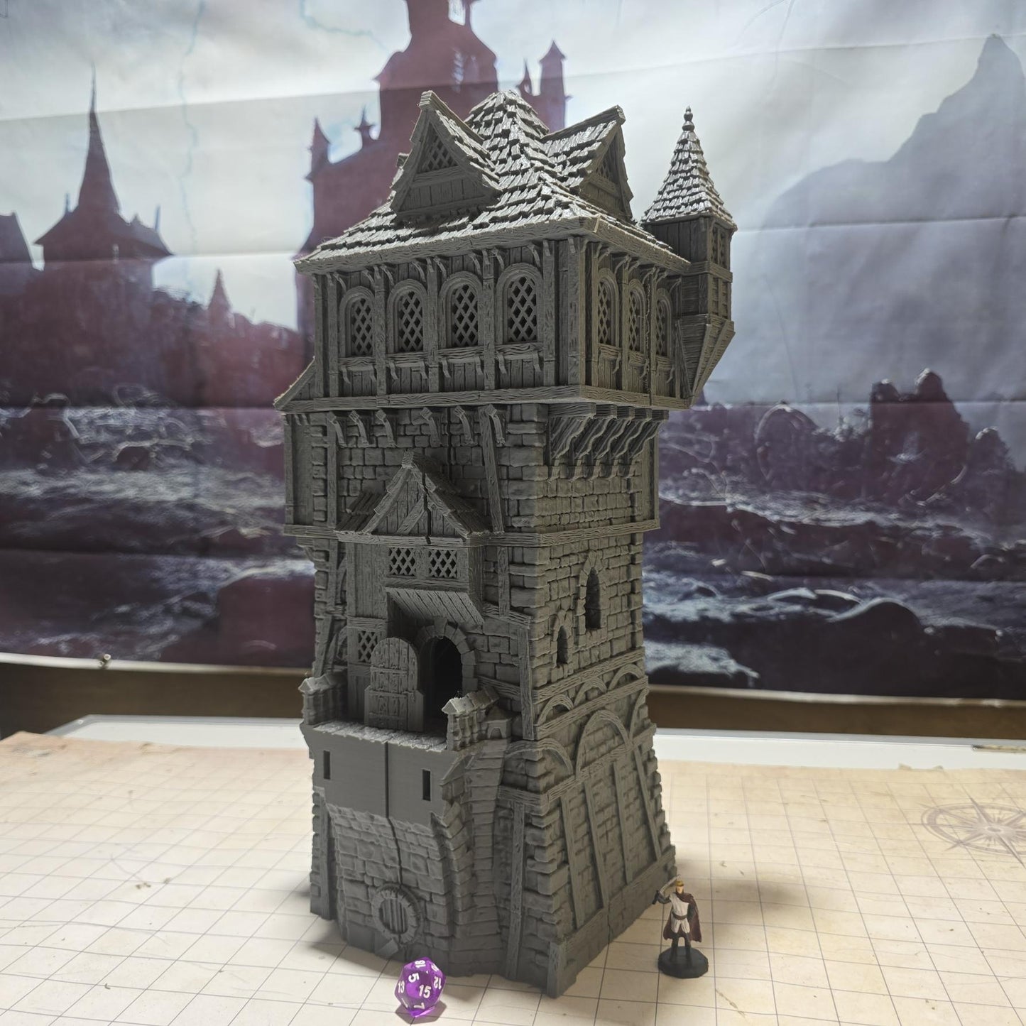 Noble's Manor: Renaissance Period Tower Residence - Historical RPG Scenery, Detailed Architectural Model