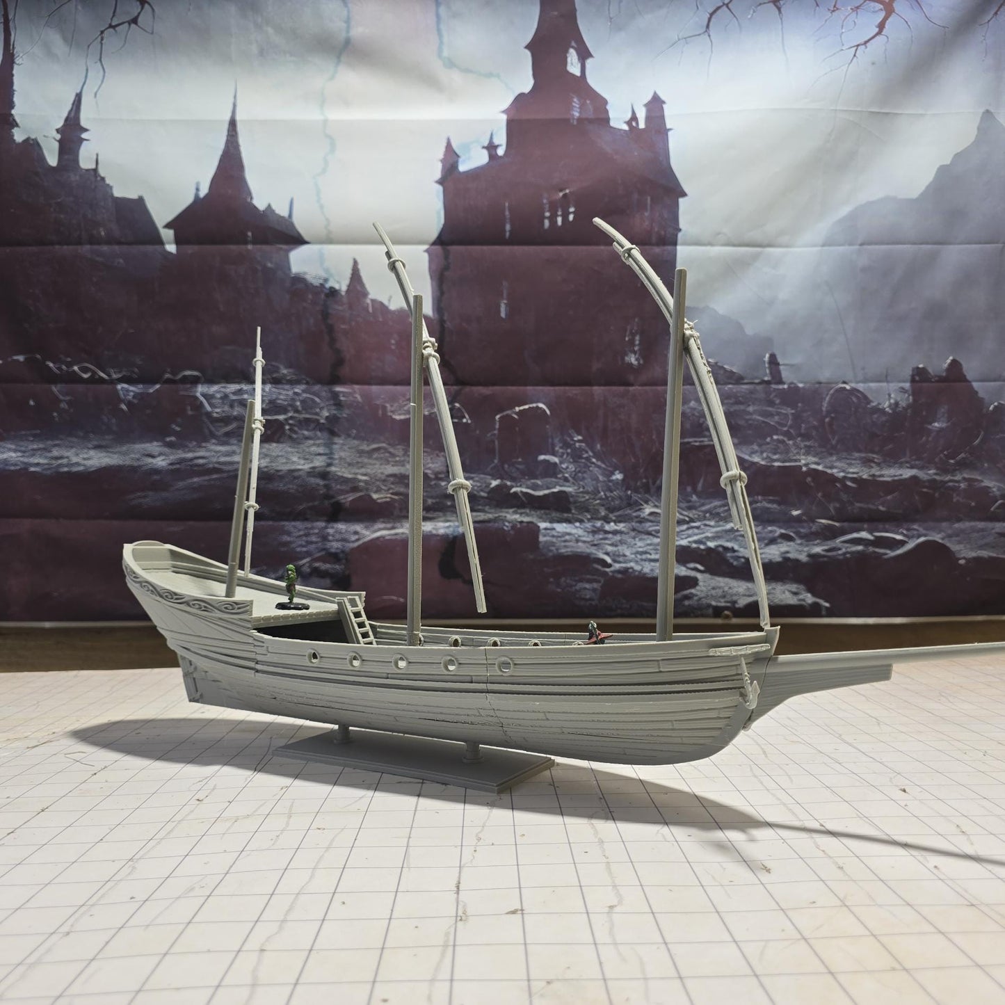 Xebec: 18th-Century Corsair Ship for Tabletop Adventures