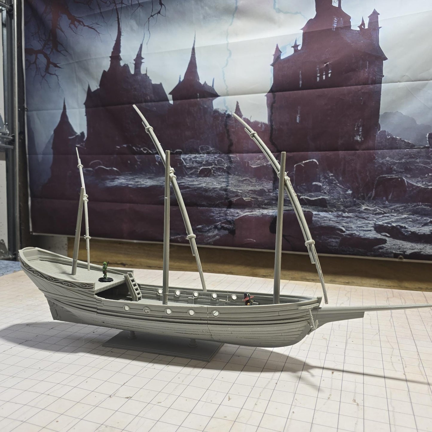 Xebec: 18th-Century Corsair Ship for Tabletop Adventures