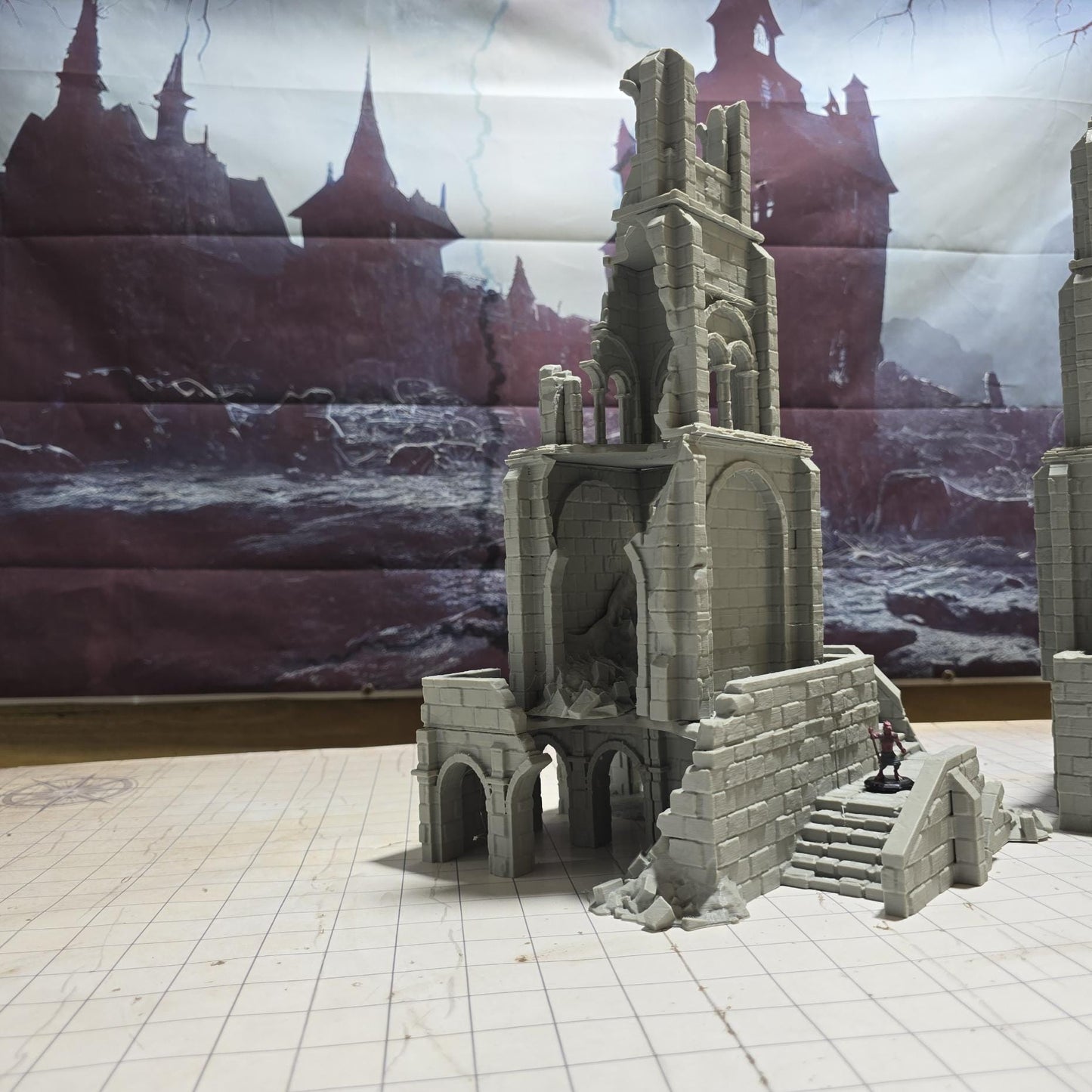 Arkenfel Tower 1 Ruins - 28mm Scale Dark Realms - Dungeons and Dragons - 28mm Terrain - terrain
