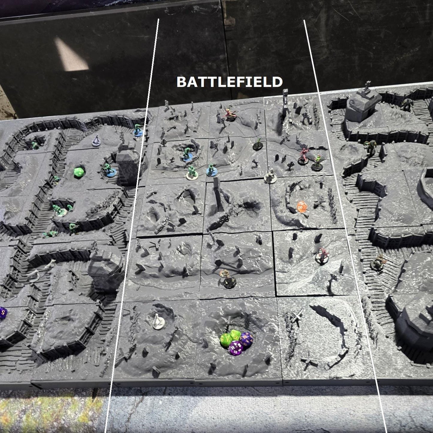 Trench Battle Zone No Man’s Land: The Trench Crusade WWI Trench Terrain 28MM Tabletop, Diorama