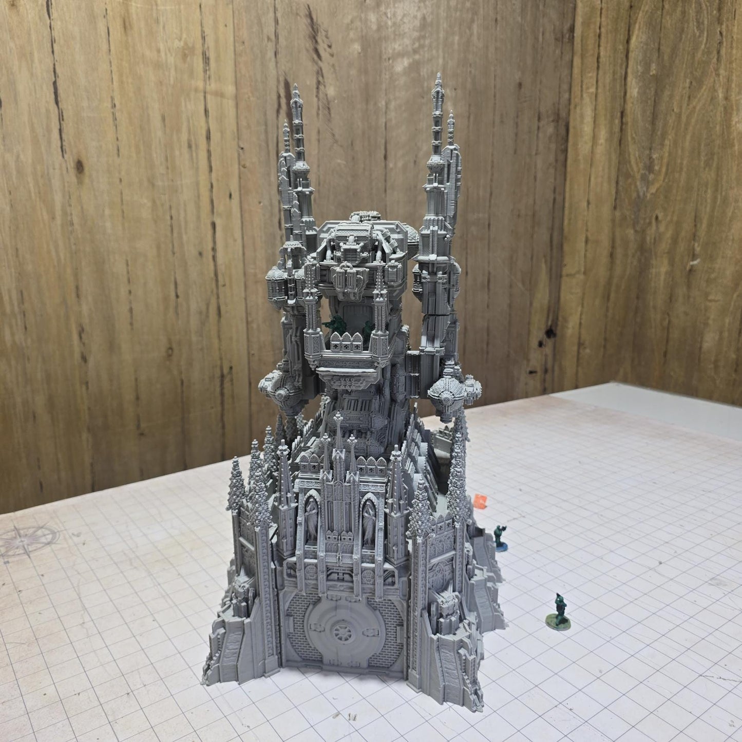 Military Command Tower Model, Imperium Era Grimdark Arch Gate: Tabletop Terrain and Model Railroading