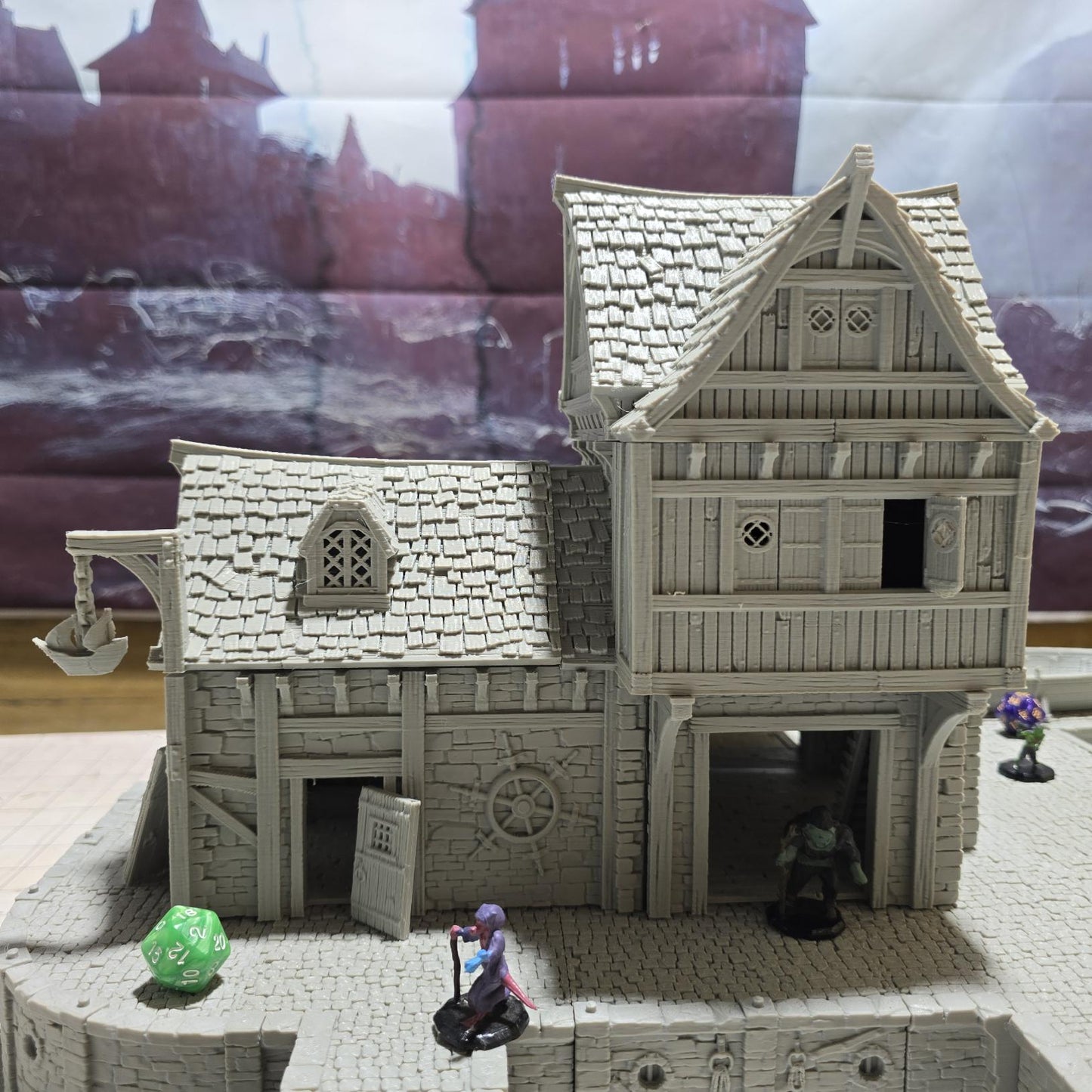 Ancrabourg Shipyard for Tabletop Wargaming - Shipwright and Dockyard Terrain