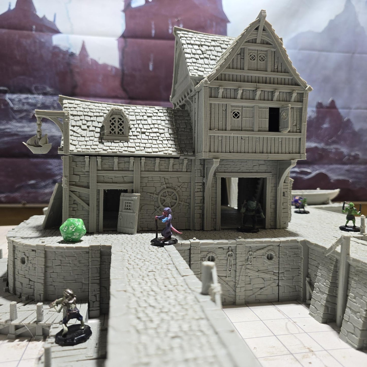 Ancrabourg Shipyard for Tabletop Wargaming - Shipwright and Dockyard Terrain