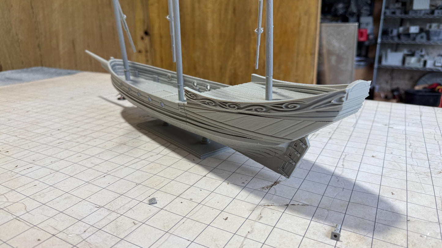 Xebec: 18th-Century Corsair Ship for Tabletop Adventures