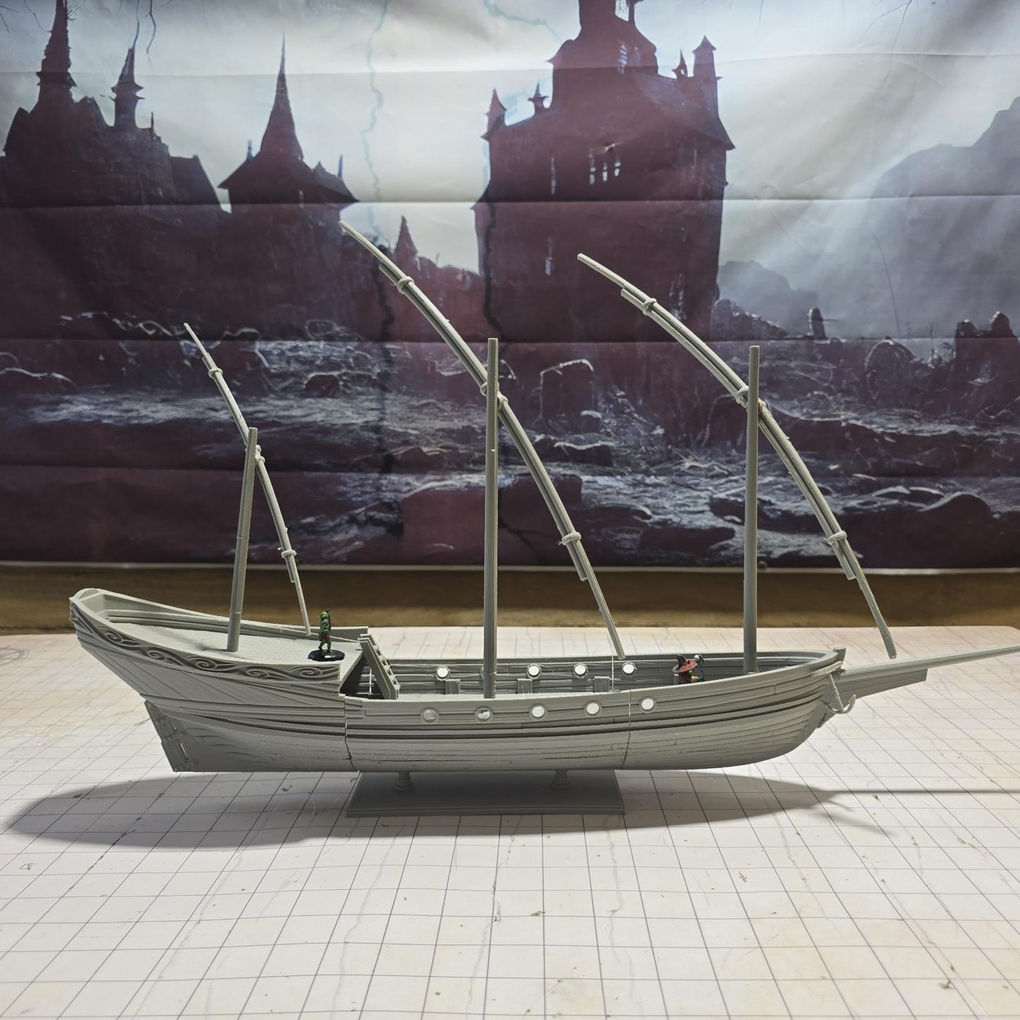 Xebec: 18th-Century Corsair Ship for Tabletop Adventures