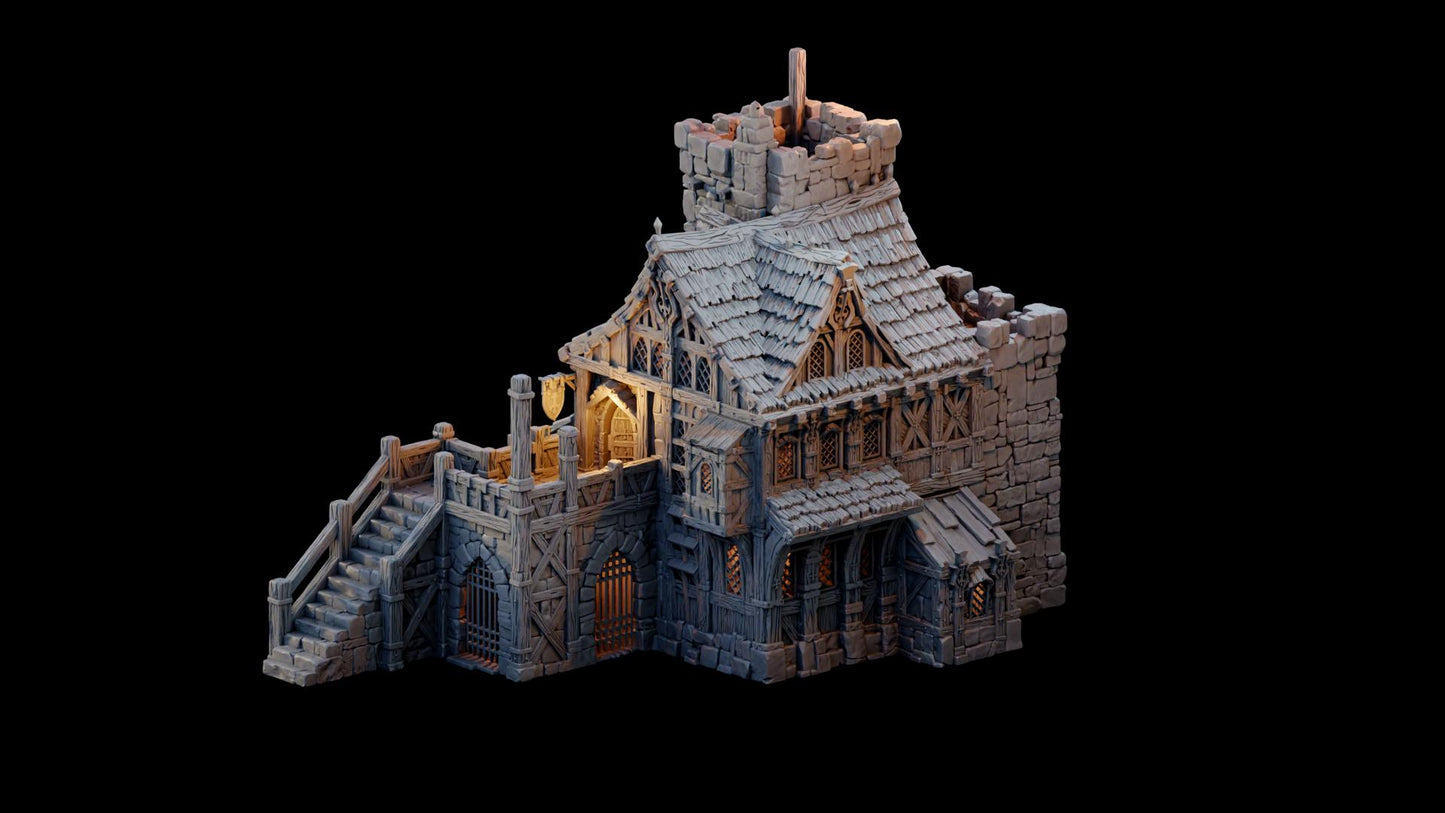The Knights Keep Inn: Medieval Tavern & Fortress 28MM Tabletop Terrain