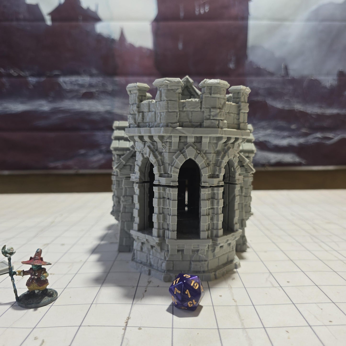 Arkenfel Stone Chapel, Osgiliath Chapel, STone Chapel, Dungeons and Dragons, LOTR, . 28mm Terrain