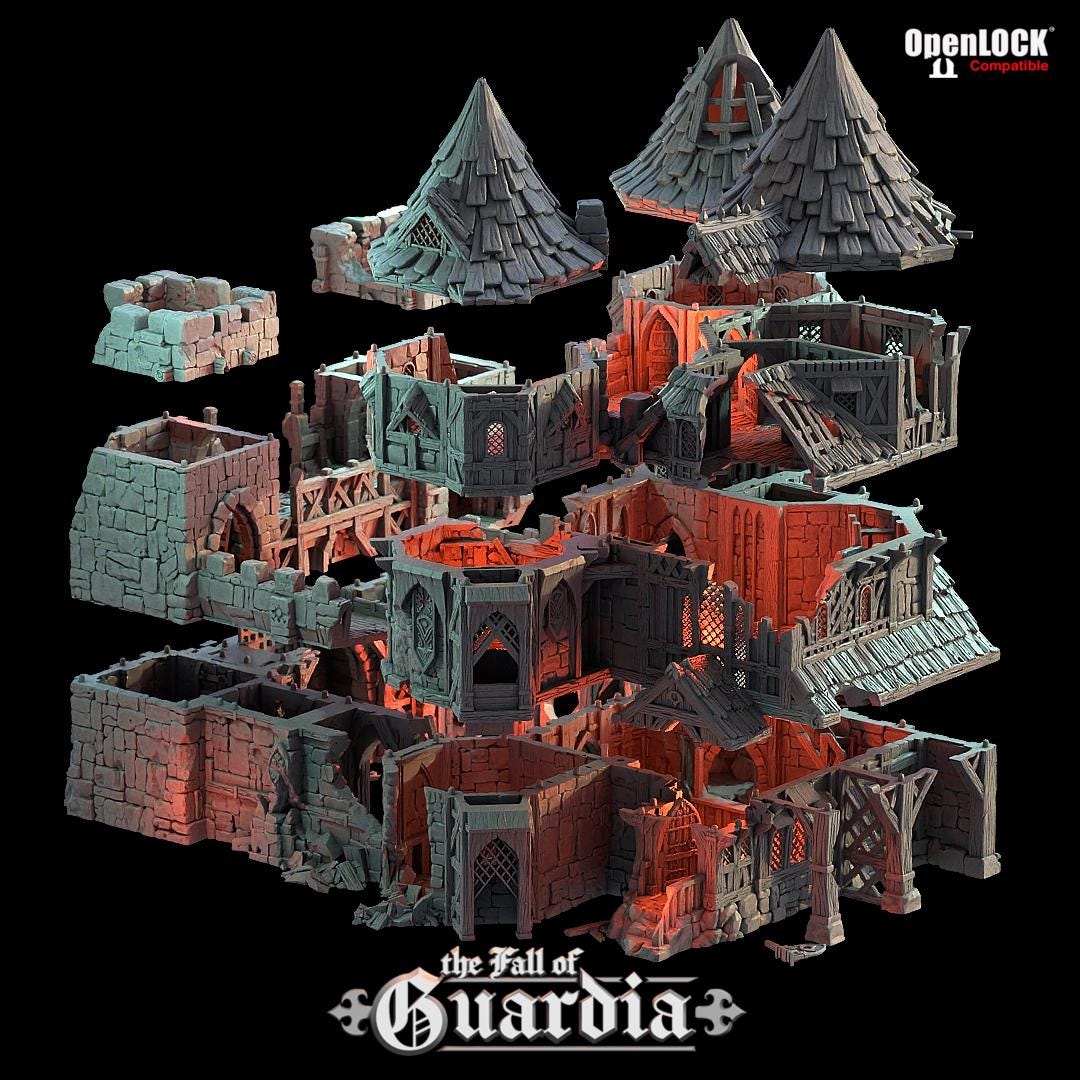 The twin towers of the Merchants Gate once welcomed caravans and nobles alike—now, their splintered walls bear the scars of siege and flame. Rubble chokes the path where gold once flowed, and the wind whispers through hollowed halls. What remains behind the gate?
