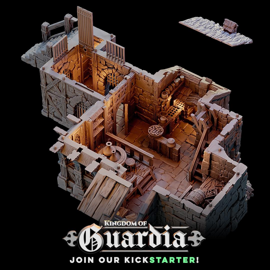 The Knights Keep Inn: Medieval Tavern & Fortress 28MM Tabletop Terrain