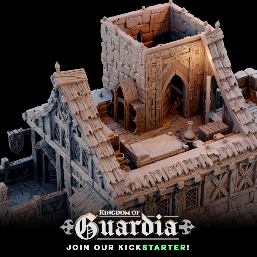 The Knights Keep Inn: Medieval Tavern & Fortress 28MM Tabletop Terrain