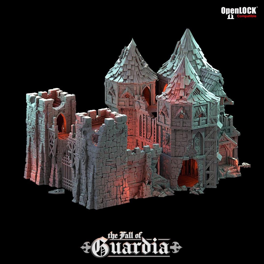 The twin towers of the Merchants Gate once welcomed caravans and nobles alike—now, their splintered walls bear the scars of siege and flame. Rubble chokes the path where gold once flowed, and the wind whispers through hollowed halls. What remains behind the gate?