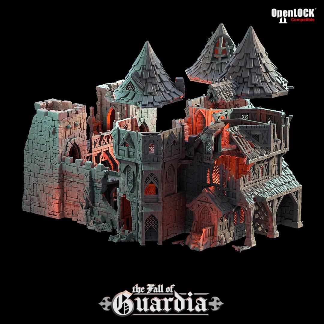 The twin towers of the Merchants Gate once welcomed caravans and nobles alike—now, their splintered walls bear the scars of siege and flame. Rubble chokes the path where gold once flowed, and the wind whispers through hollowed halls. What remains behind the gate?