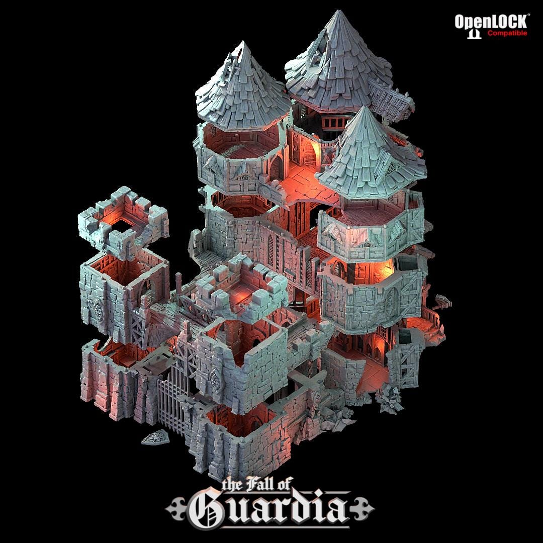 The twin towers of the Merchants Gate once welcomed caravans and nobles alike—now, their splintered walls bear the scars of siege and flame. Rubble chokes the path where gold once flowed, and the wind whispers through hollowed halls. What remains behind the gate?