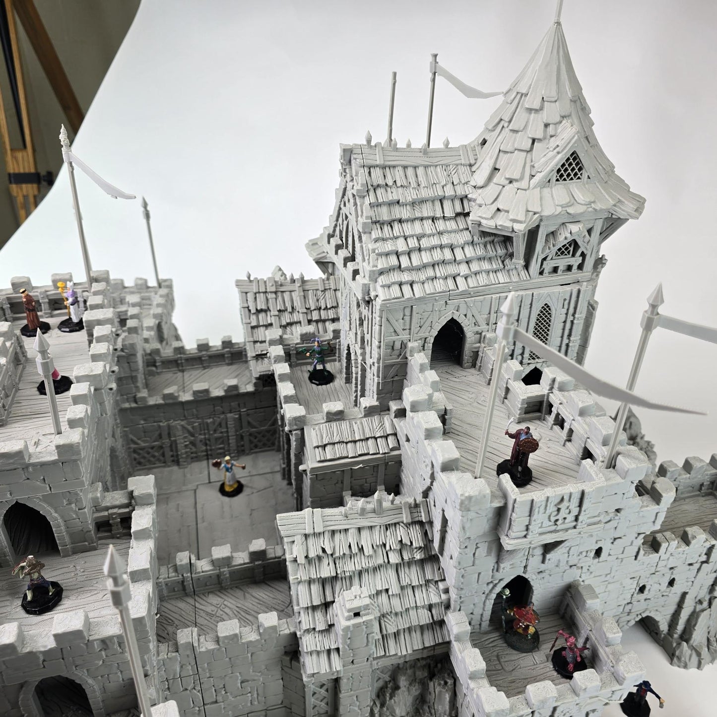 Guardia's Keep: Medieval Castle Fortress 28MM Tabletop Terrain, Model Railroading, Gaming