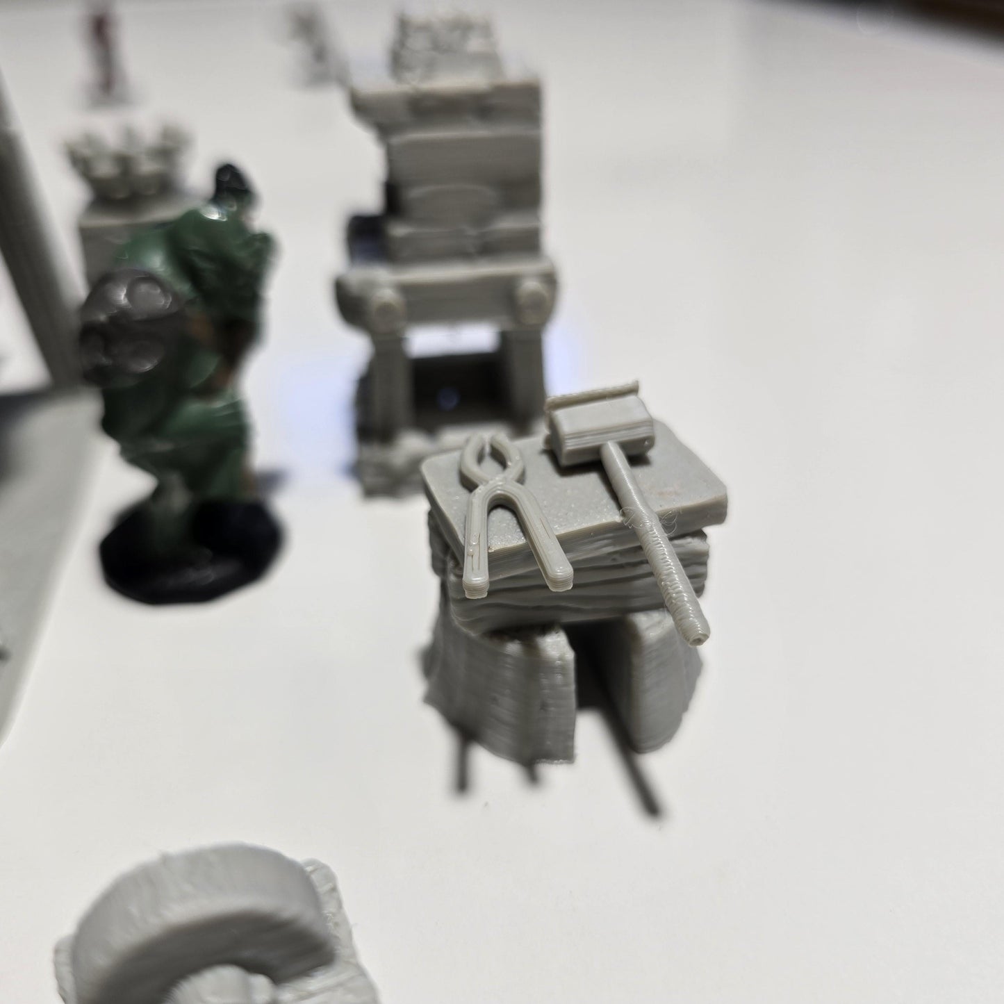 Blacksmith’s Tent: Medieval Fantasy Market Forge Terrain Standard Tabletop Terrain, Gaming, kingdom of Guardia