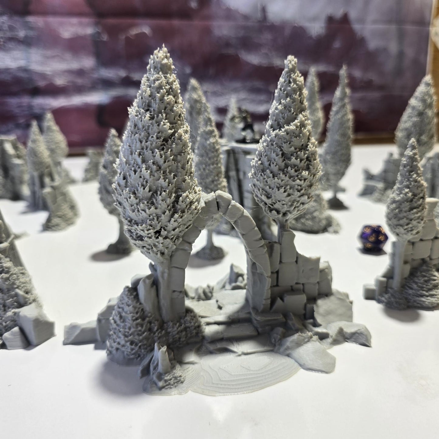 Forest Ruins of Guardia: Modular Scatter Terrain for DnD, Pathfinder & Wargaming – 28mm Fantasy Ruins Set