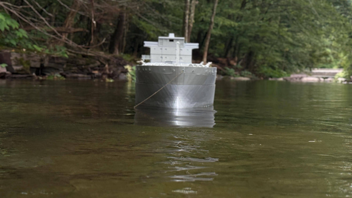 8ft Playable Cargo Ship: Modern Wargame Terrain, Removable Decks