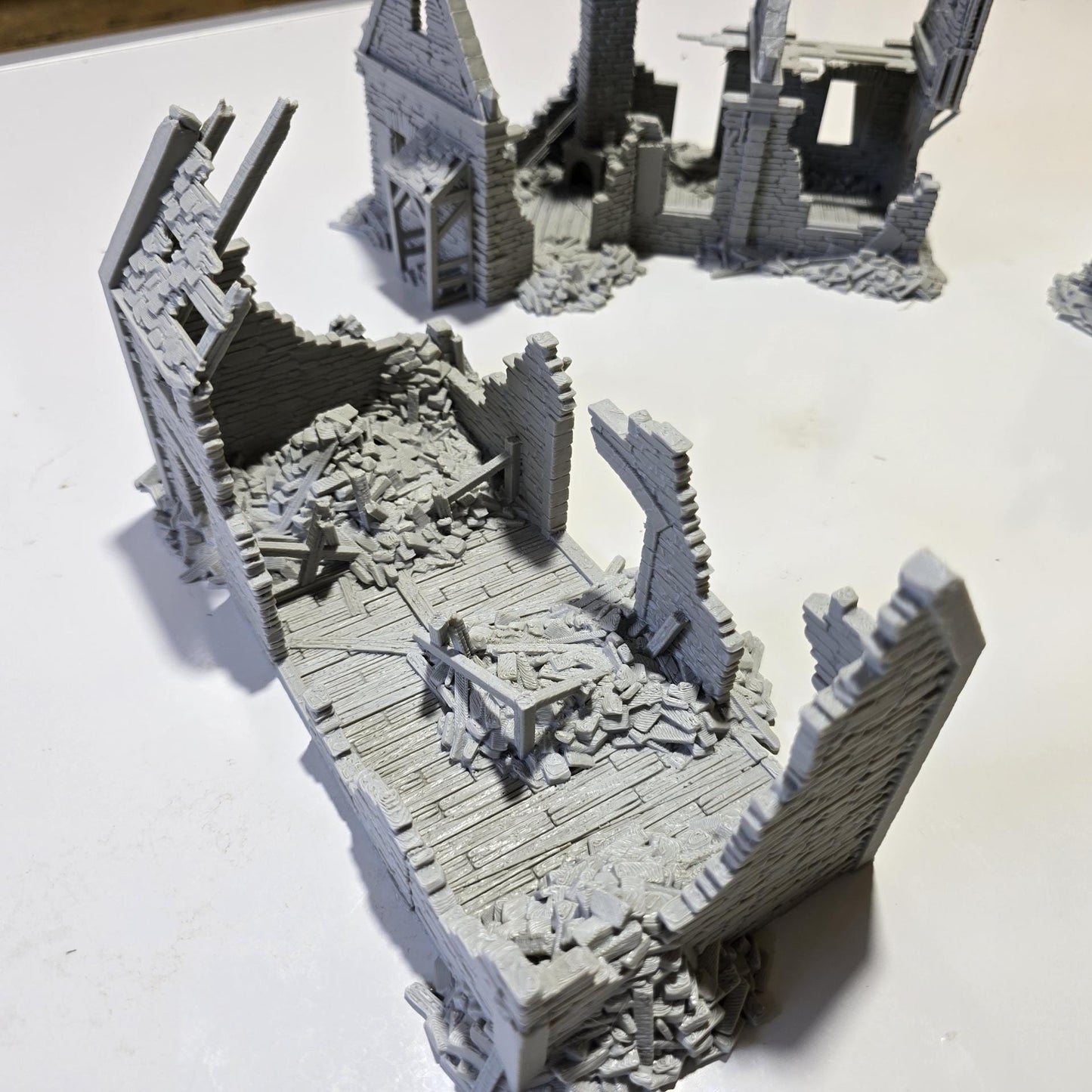 Ruined Cattle Shed for DnD, Pathfinder, Bolt Action, Revolutionary War Games