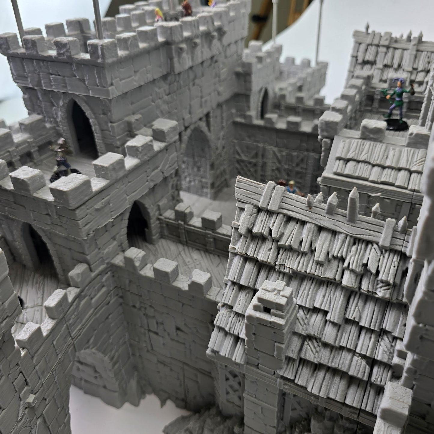 Guardia's Keep: Medieval Castle Fortress 28MM Tabletop Terrain, Model Railroading, Gaming
