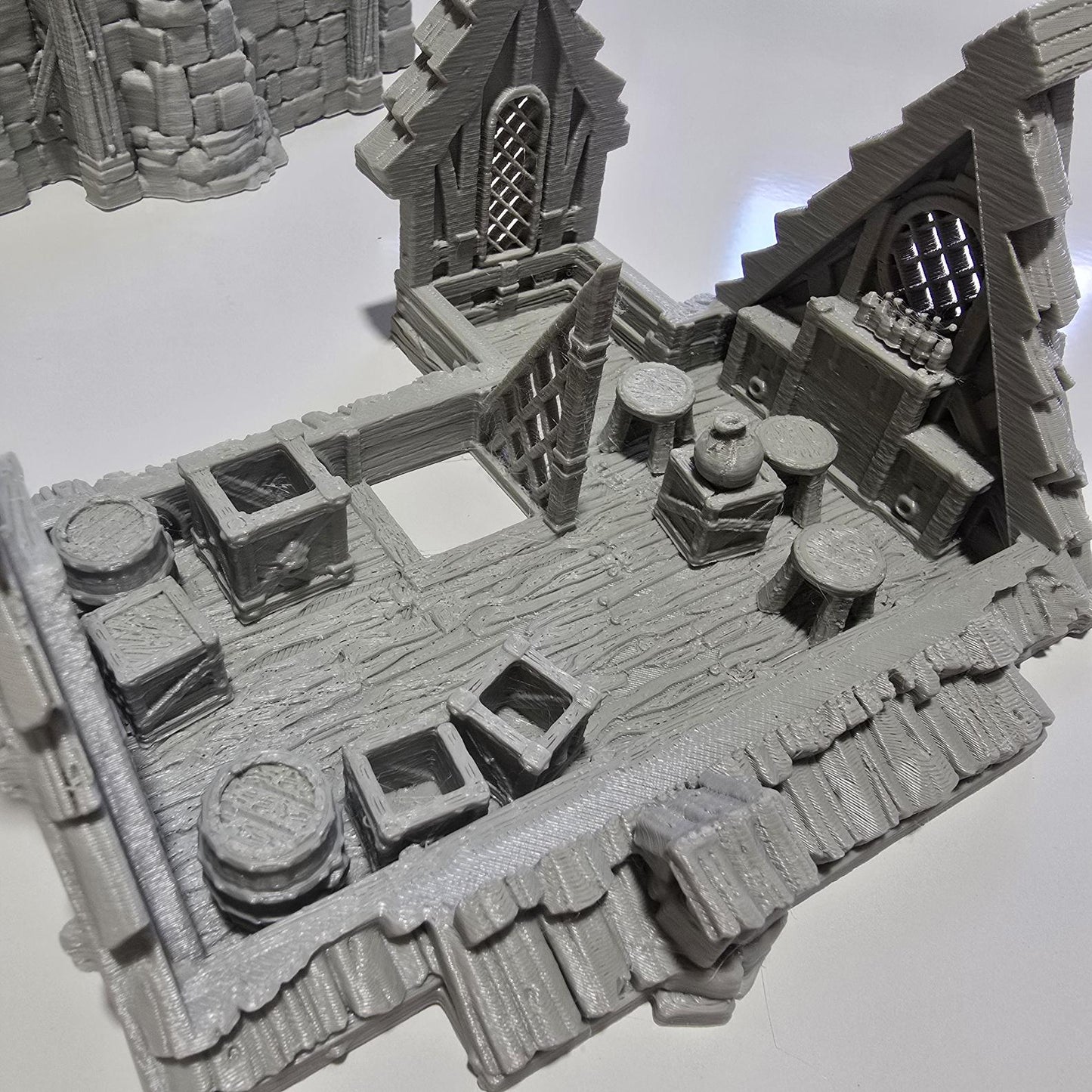 Humble Hearth Cottage: Woodland Peasant Home 28MM Tabletop Terrain, Model Railroading, Gaming